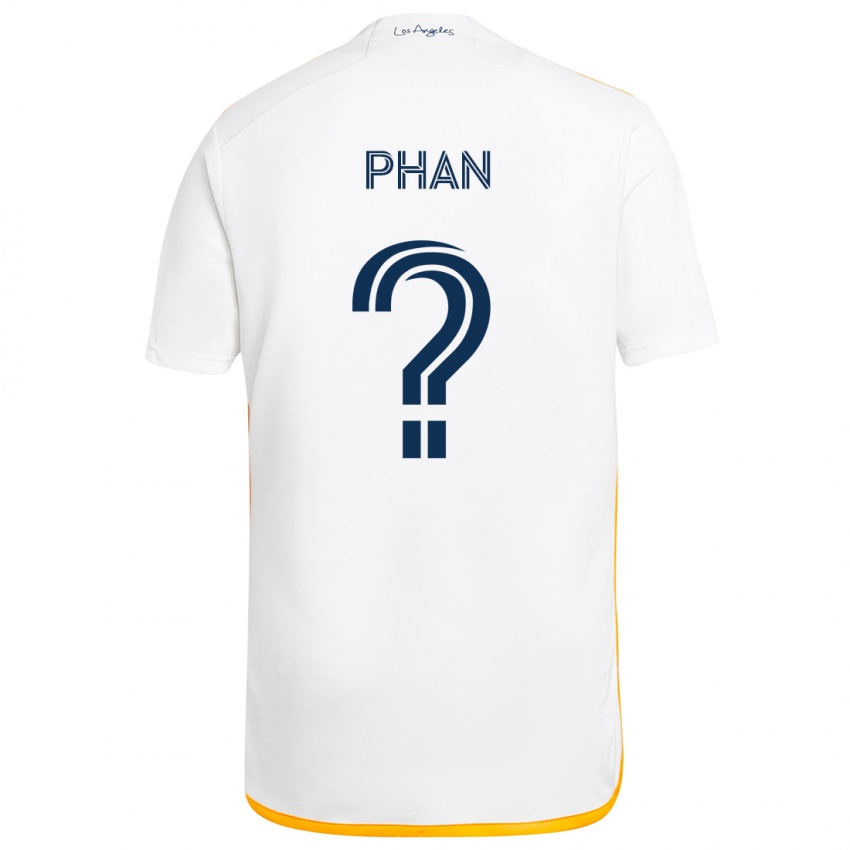 Bambino Maglia Brett Phan #0 Bianco Giallo Kit Gara Home 2024/25 Maglietta