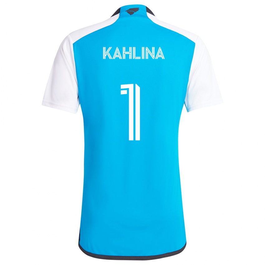 Bambino Maglia Kristijan Kahlina #1 Blu Bianco Kit Gara Home 2024/25 Maglietta