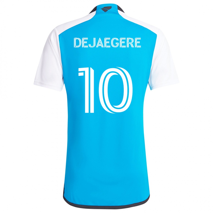 Bambino Maglia Brecht Dejaegere #10 Blu Bianco Kit Gara Home 2024/25 Maglietta