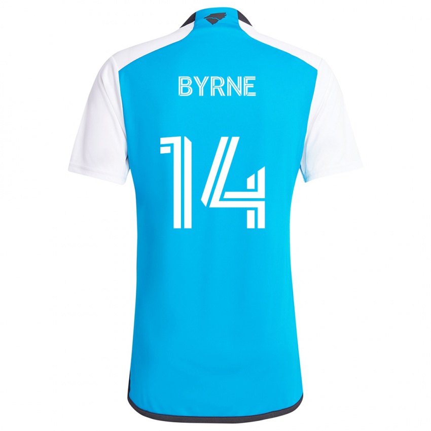 Bambino Maglia Nathan Byrne #14 Blu Bianco Kit Gara Home 2024/25 Maglietta