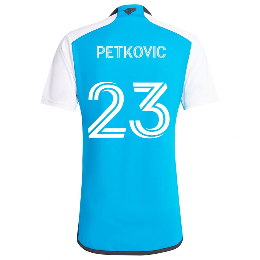 Bambino Maglia Nikola Petkovic #23 Blu Bianco Kit Gara Home 2024/25 Maglietta