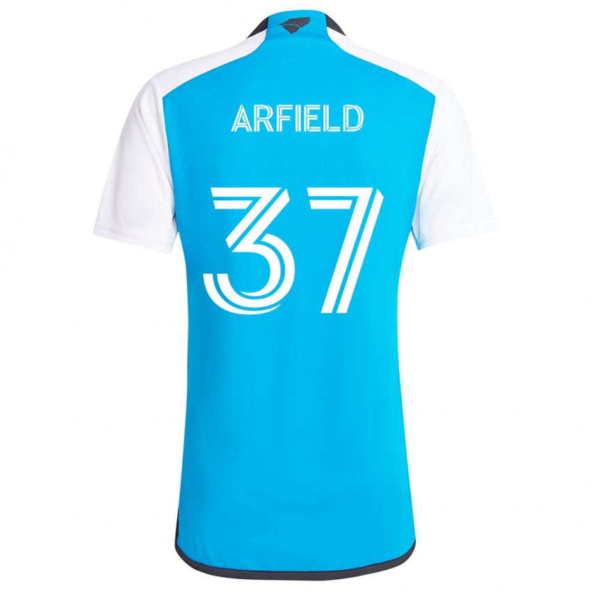 Bambino Maglia Scott Arfield #37 Blu Bianco Kit Gara Home 2024/25 Maglietta