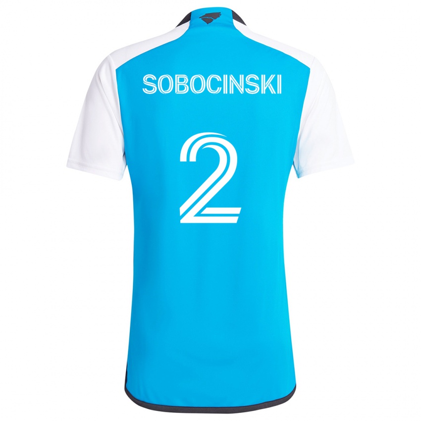 Bambino Maglia Jan Sobocinski #2 Blu Bianco Kit Gara Home 2024/25 Maglietta