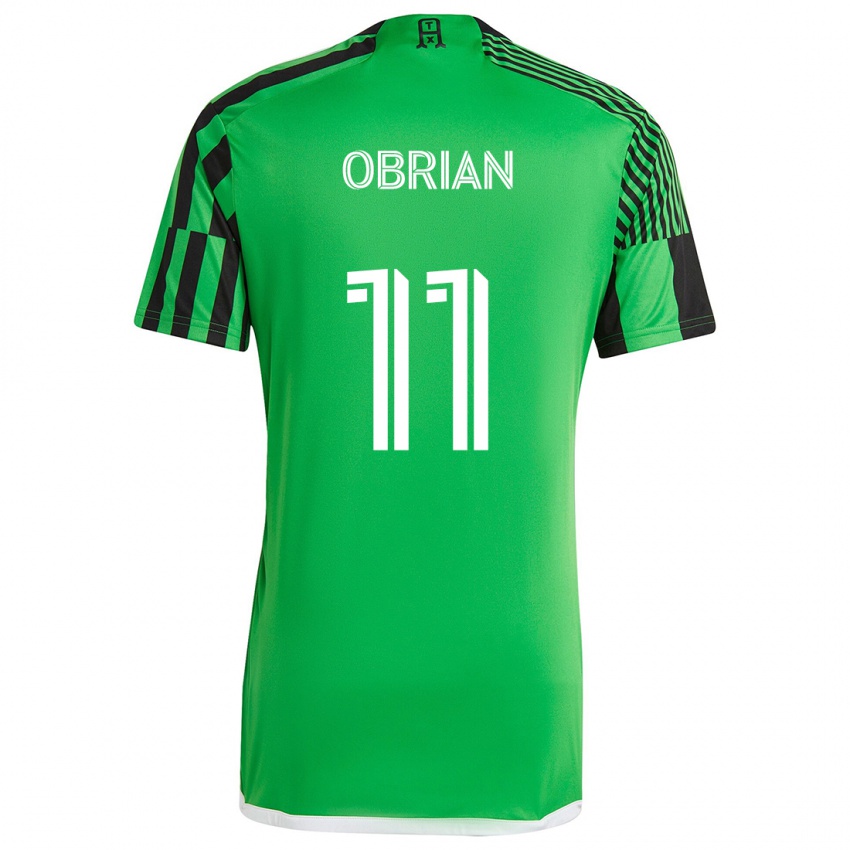 Bambino Maglia Jáder Obrian #11 Verde Nero Kit Gara Home 2024/25 Maglietta