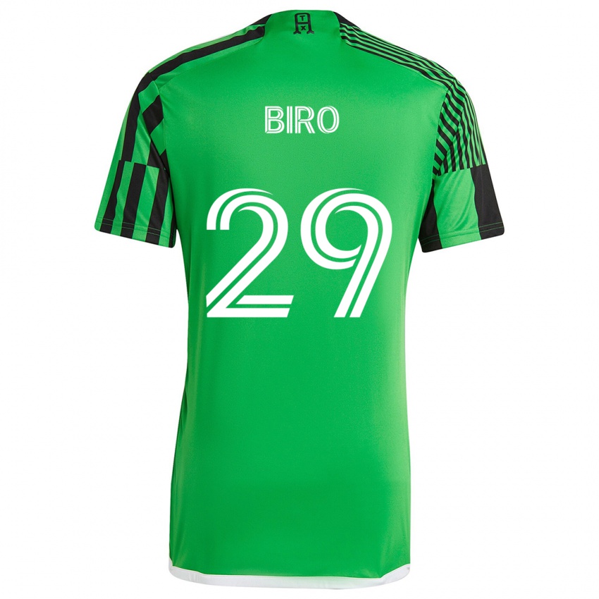 Bambino Maglia Guilherme Biro #29 Verde Nero Kit Gara Home 2024/25 Maglietta