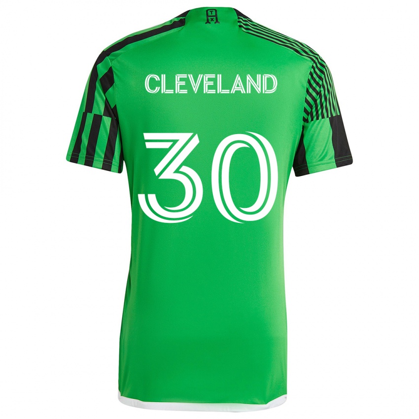 Bambino Maglia Stefan Cleveland #30 Verde Nero Kit Gara Home 2024/25 Maglietta