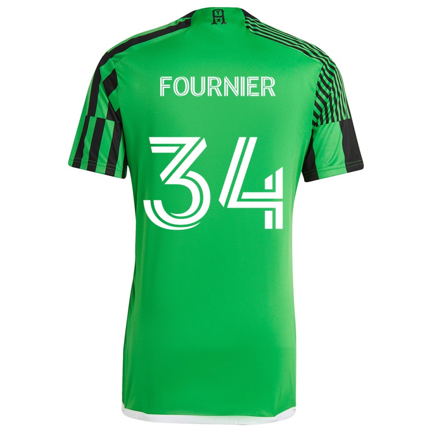 Bambino Maglia Drake Fournier #34 Verde Nero Kit Gara Home 2024/25 Maglietta