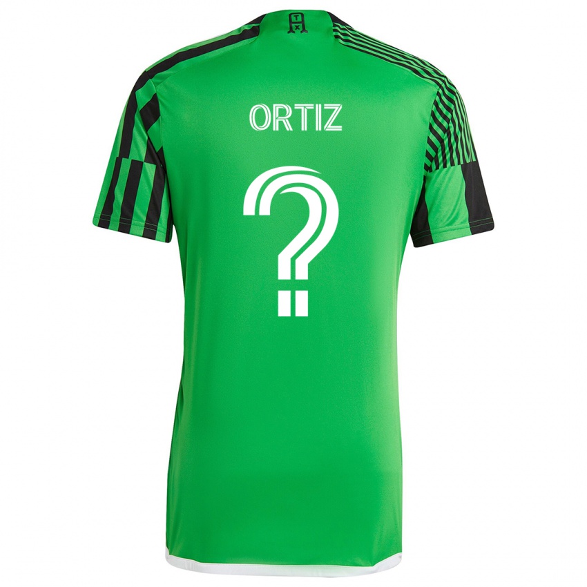 Bambino Maglia Viggo Ortiz #0 Verde Nero Kit Gara Home 2024/25 Maglietta