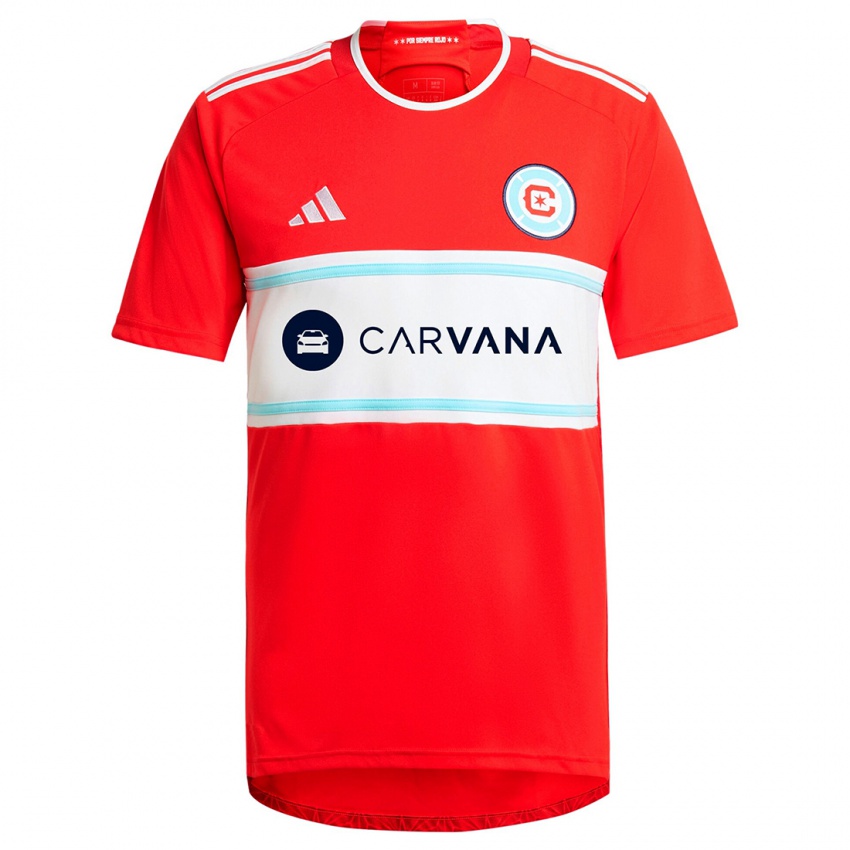 Bambino Maglia Missael Rodríguez #32 Rosso Bianco Kit Gara Home 2024/25 Maglietta