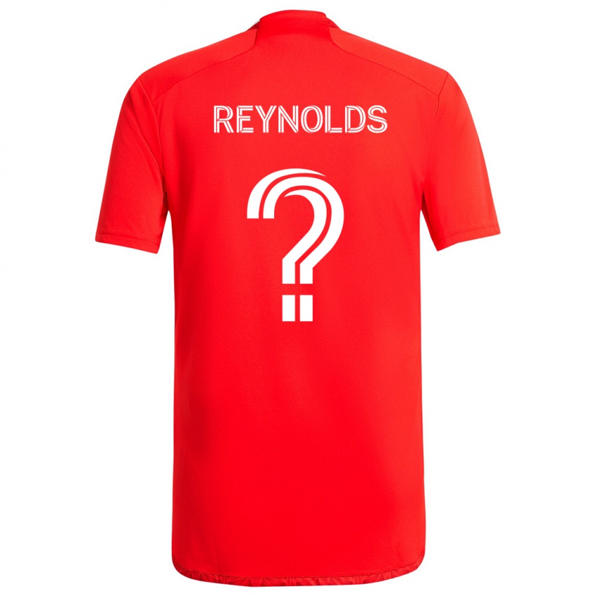 Bambino Maglia Justin Reynolds #0 Rosso Bianco Kit Gara Home 2024/25 Maglietta