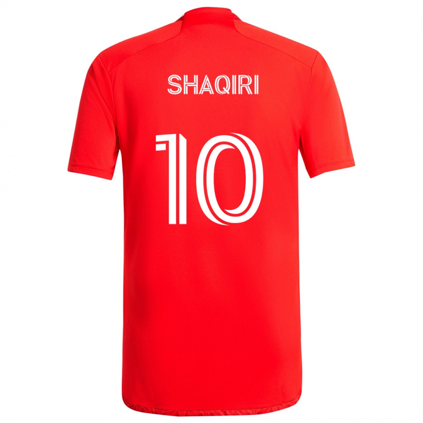 Bambino Maglia Xherdan Shaqiri #10 Rosso Bianco Kit Gara Home 2024/25 Maglietta