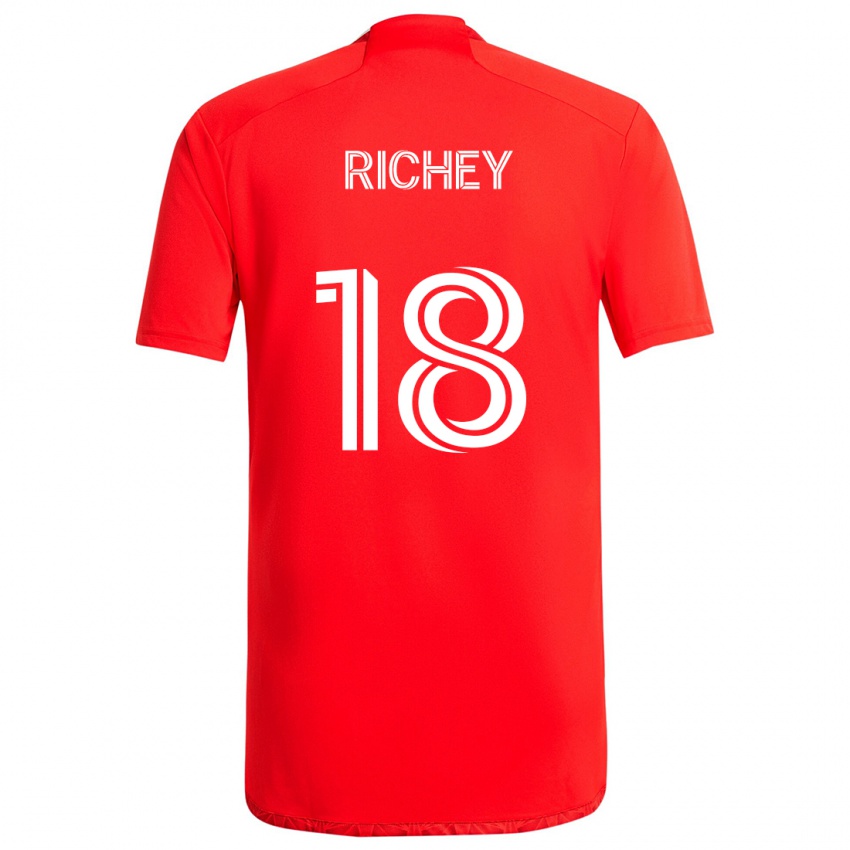 Bambino Maglia Spencer Richey #18 Rosso Bianco Kit Gara Home 2024/25 Maglietta