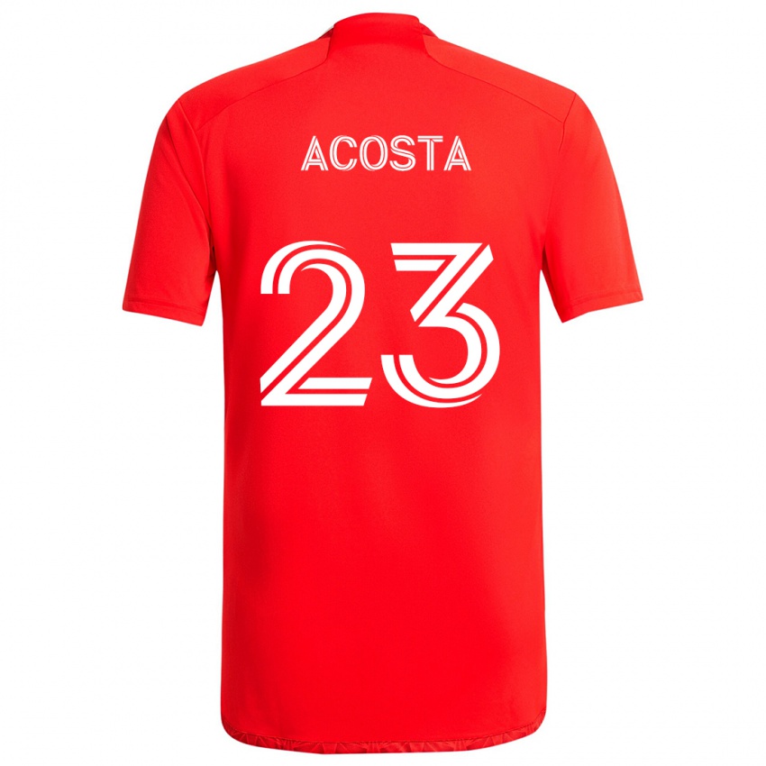 Bambino Maglia Kellyn Acosta #23 Rosso Bianco Kit Gara Home 2024/25 Maglietta