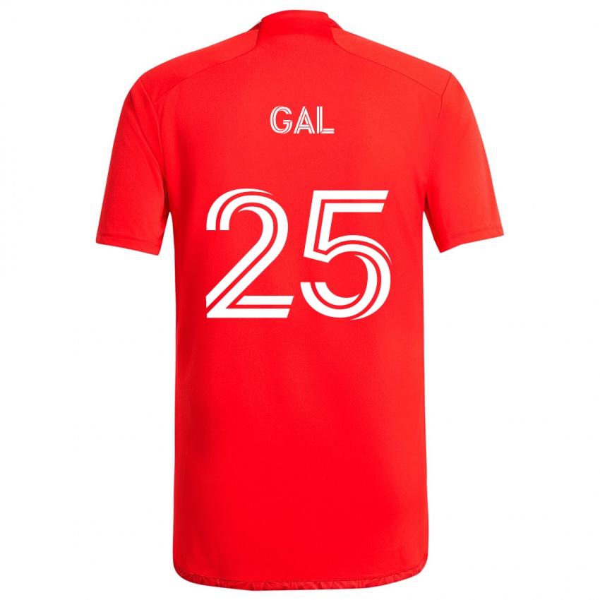 Bambino Maglia Jeff Gal #25 Rosso Bianco Kit Gara Home 2024/25 Maglietta