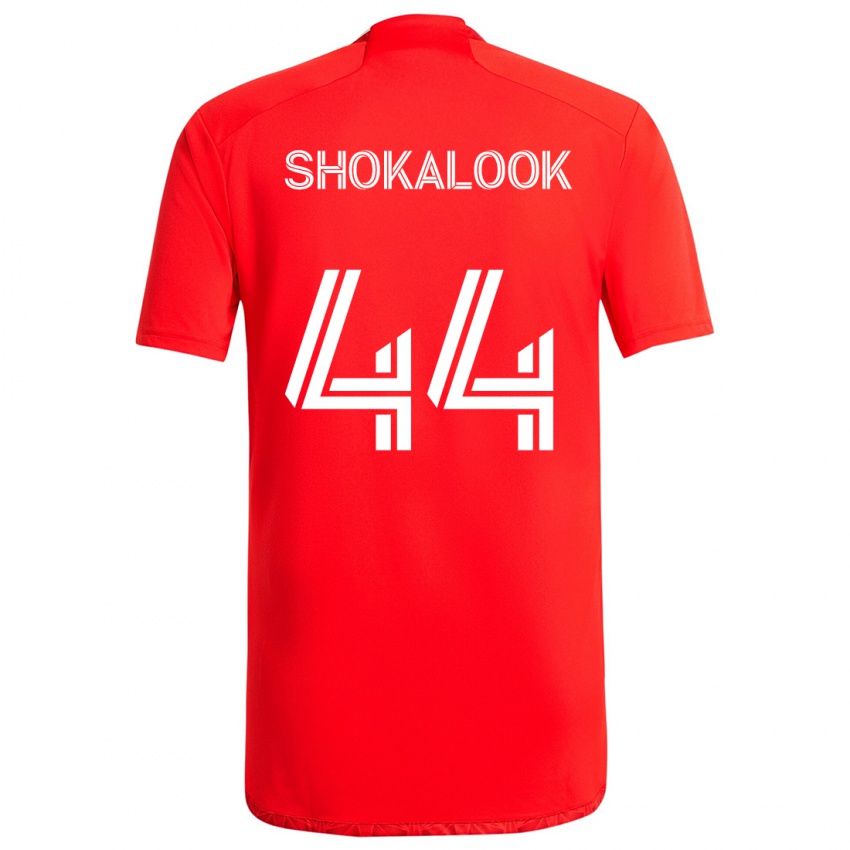 Bambino Maglia Jason Shokalook #44 Rosso Bianco Kit Gara Home 2024/25 Maglietta