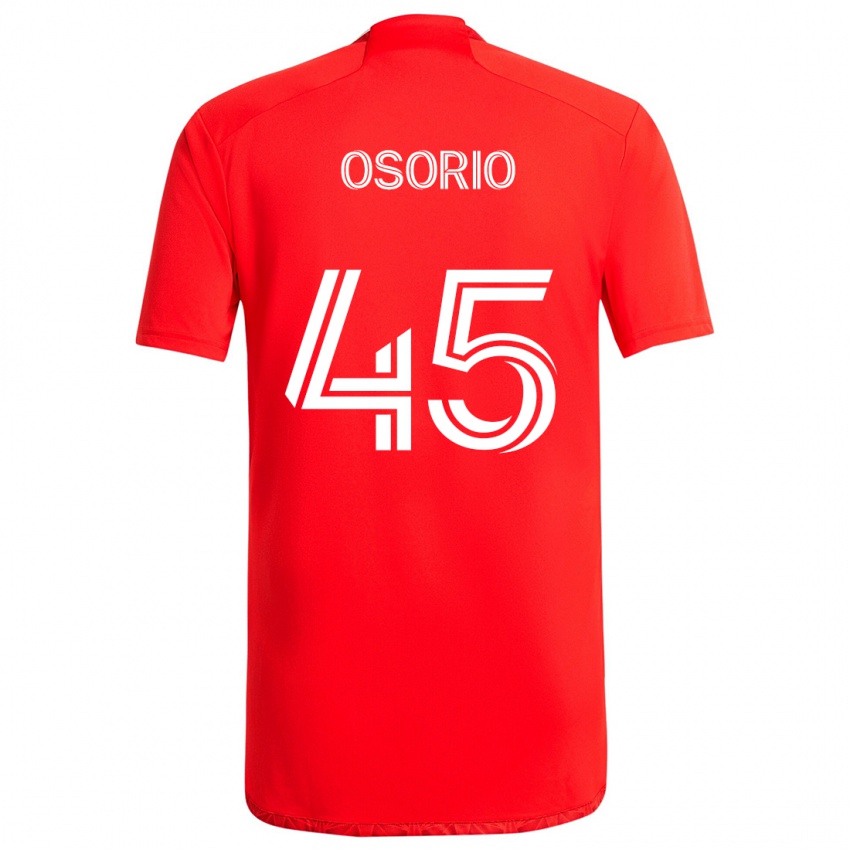 Bambino Maglia Harold Osorio #45 Rosso Bianco Kit Gara Home 2024/25 Maglietta