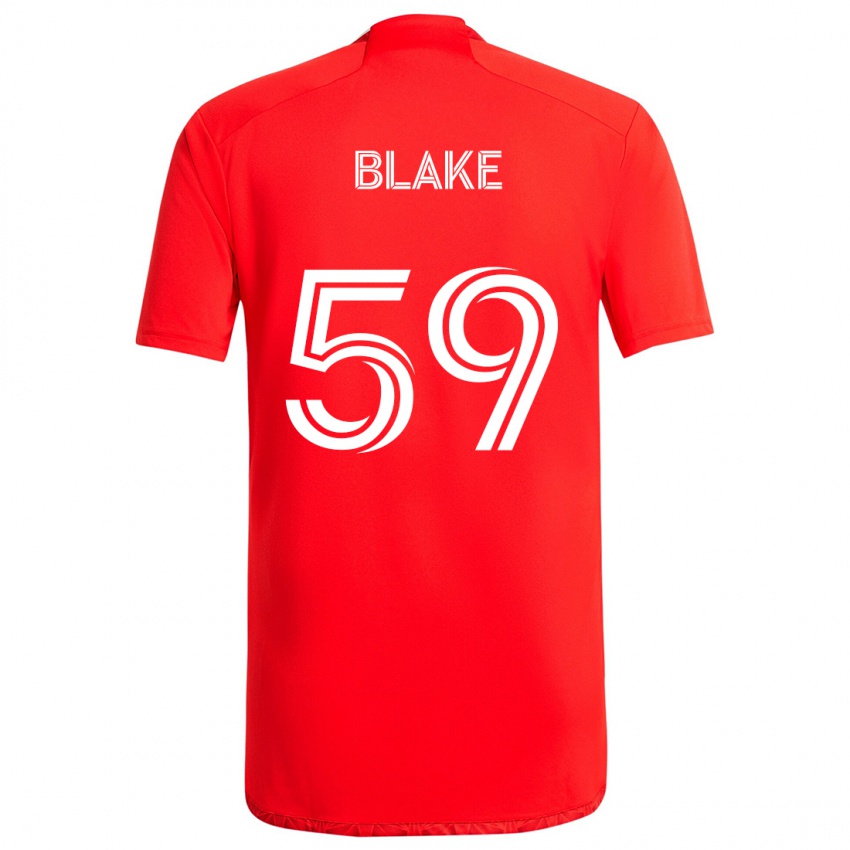 Bambino Maglia Romain Blake #59 Rosso Bianco Kit Gara Home 2024/25 Maglietta