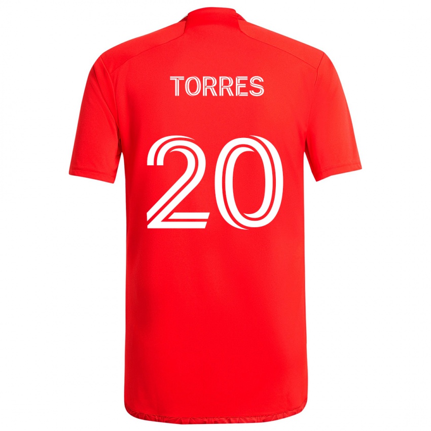 Bambino Maglia Jairo Torres #20 Rosso Bianco Kit Gara Home 2024/25 Maglietta