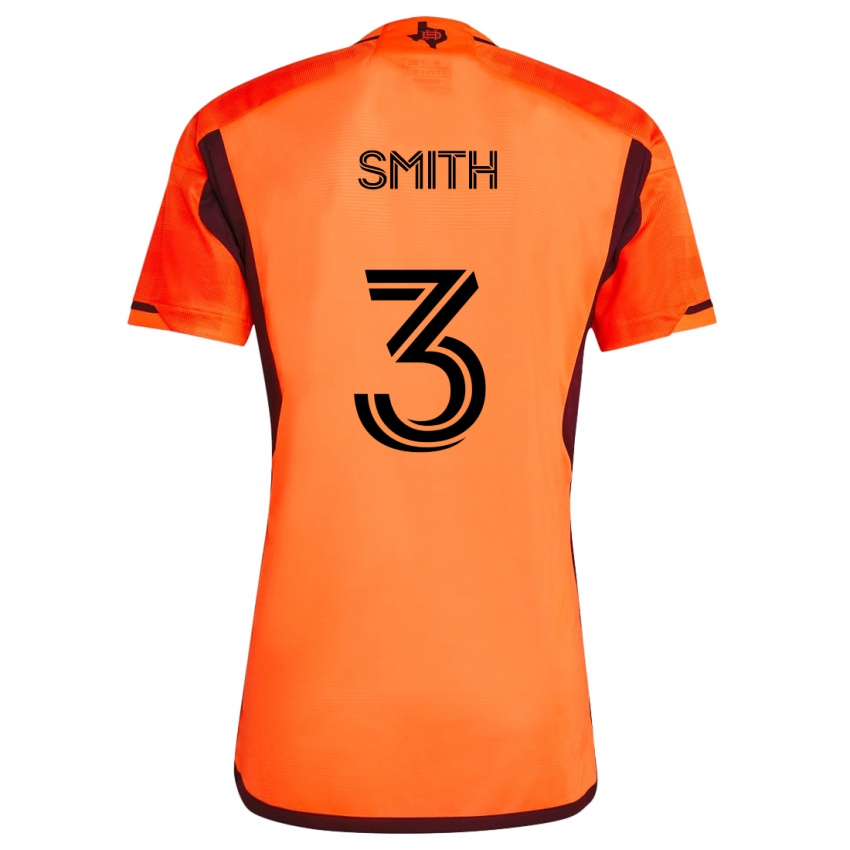 Bambino Maglia Brad Smith #3 Arancione Nero Kit Gara Home 2024/25 Maglietta