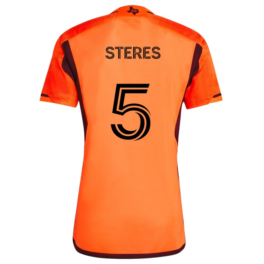 Bambino Maglia Daniel Steres #5 Arancione Nero Kit Gara Home 2024/25 Maglietta