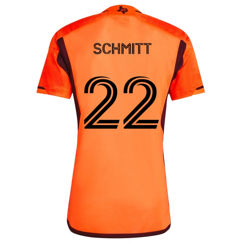 Bambino Maglia Tate Schmitt #22 Arancione Nero Kit Gara Home 2024/25 Maglietta