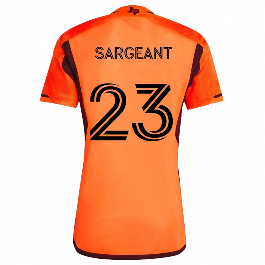 Bambino Maglia Kieran Sargeant #23 Arancione Nero Kit Gara Home 2024/25 Maglietta