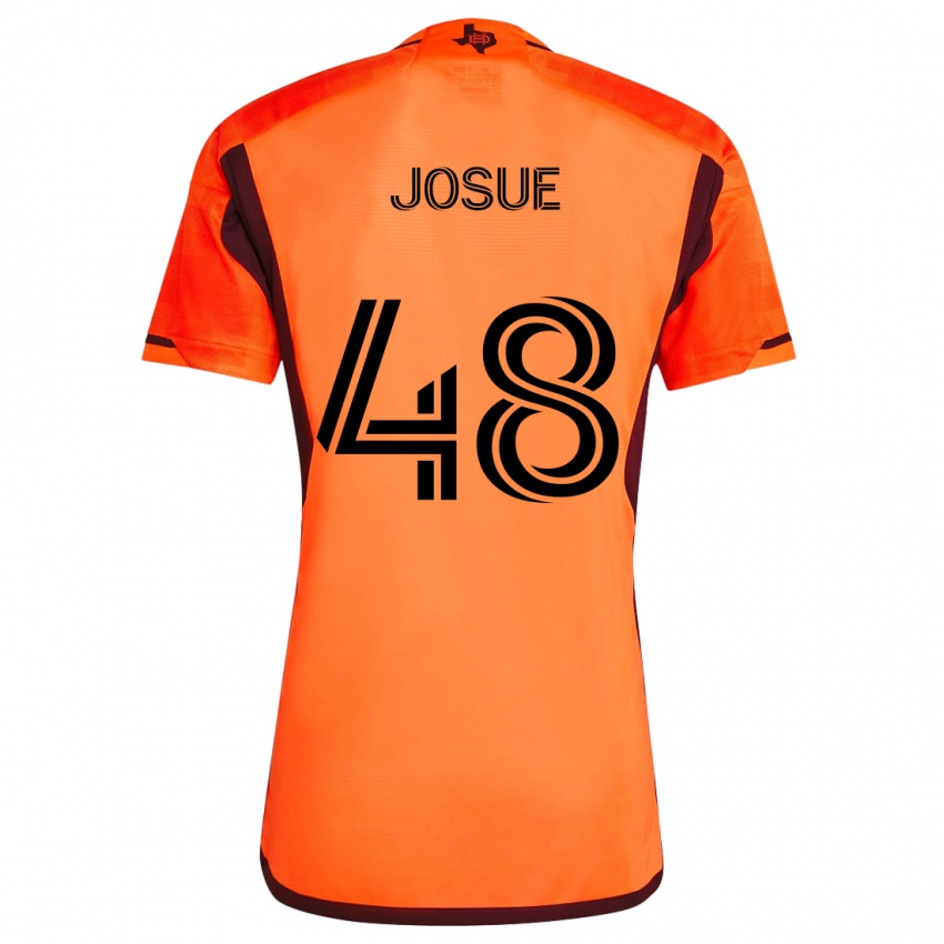 Bambino Maglia Josué #48 Arancione Nero Kit Gara Home 2024/25 Maglietta