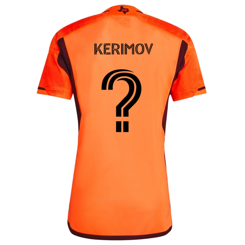 Bambino Maglia Roman Kerimov #0 Arancione Nero Kit Gara Home 2024/25 Maglietta