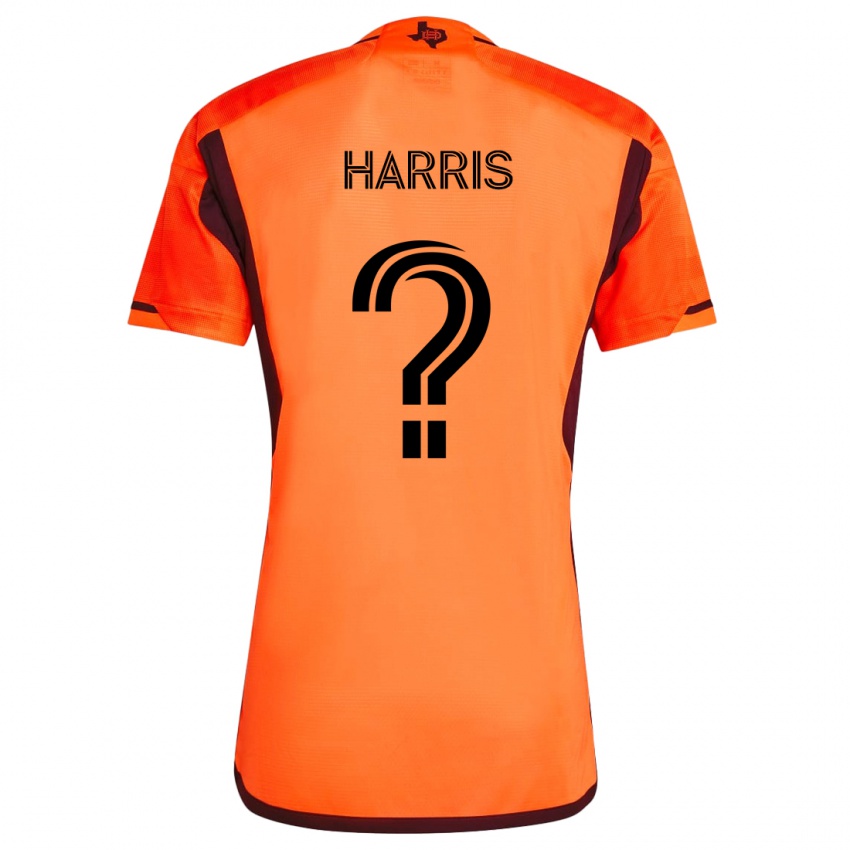 Bambino Maglia Micah Harris #0 Arancione Nero Kit Gara Home 2024/25 Maglietta