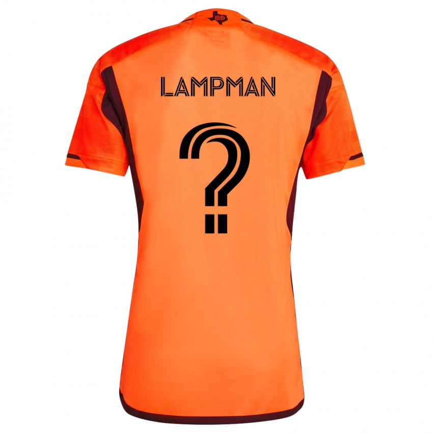 Bambino Maglia Tate Lampman #0 Arancione Nero Kit Gara Home 2024/25 Maglietta