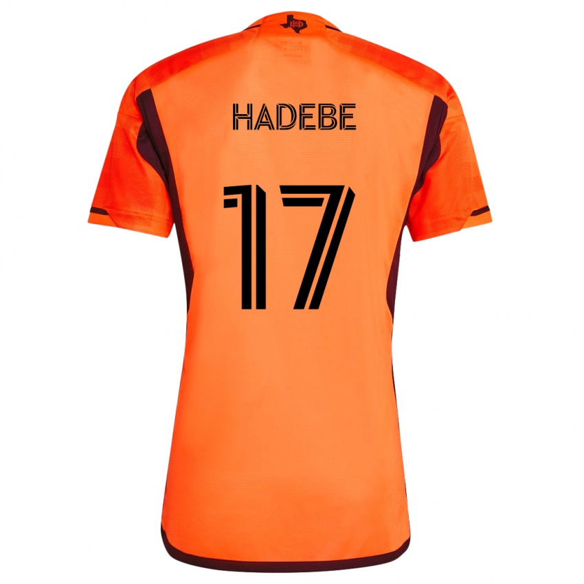 Bambino Maglia Teenage Hadebe #17 Arancione Nero Kit Gara Home 2024/25 Maglietta