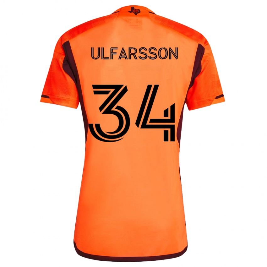 Bambino Maglia Thor Úlfarsson #34 Arancione Nero Kit Gara Home 2024/25 Maglietta