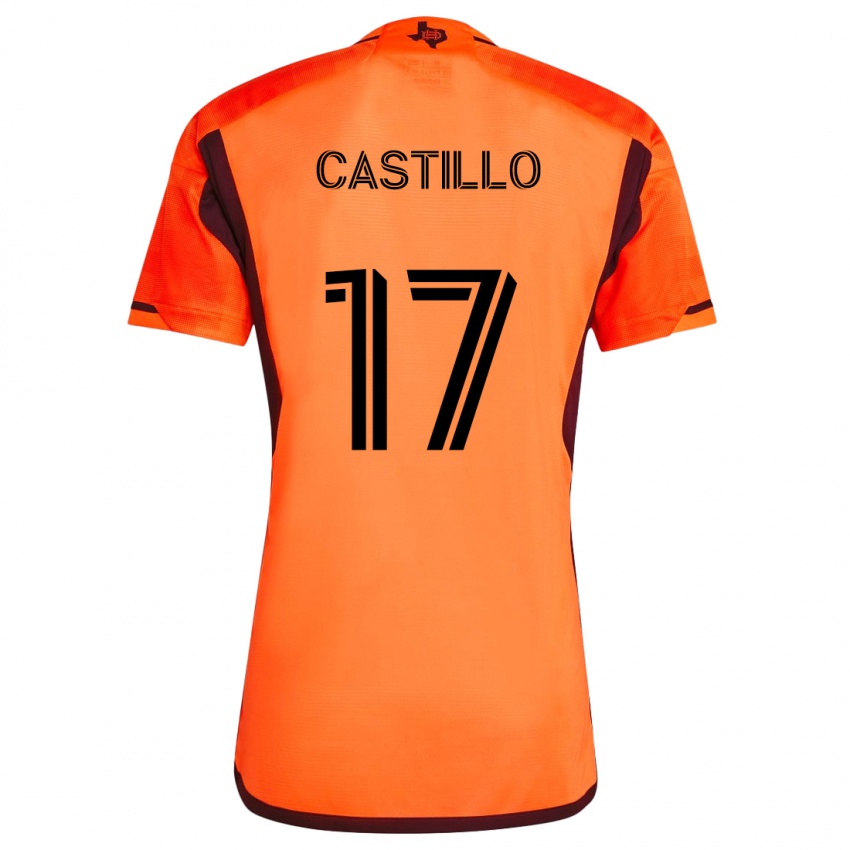 Bambino Maglia Joyner Castillo #17 Arancione Nero Kit Gara Home 2024/25 Maglietta