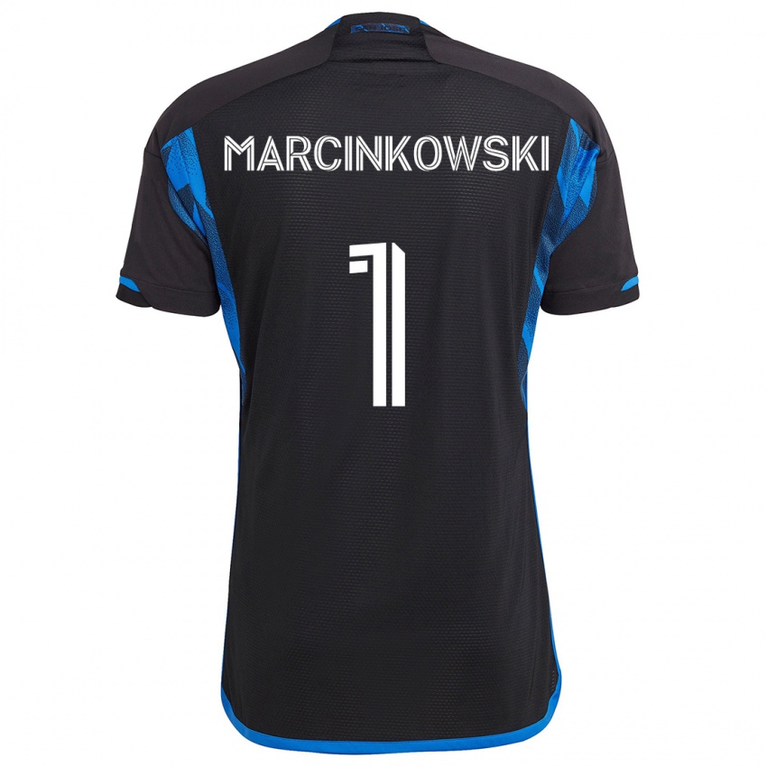 Bambino Maglia Jt Marcinkowski #1 Blu Nero Kit Gara Home 2024/25 Maglietta