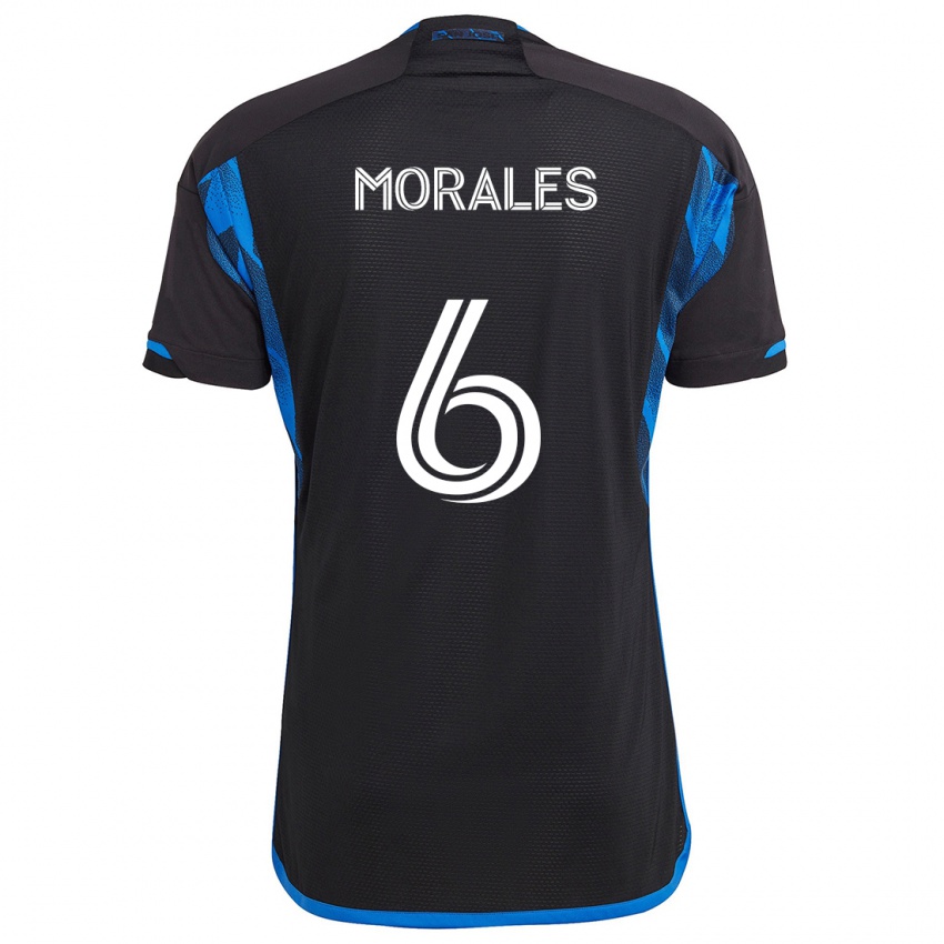 Bambino Maglia Alfredo Morales #6 Blu Nero Kit Gara Home 2024/25 Maglietta