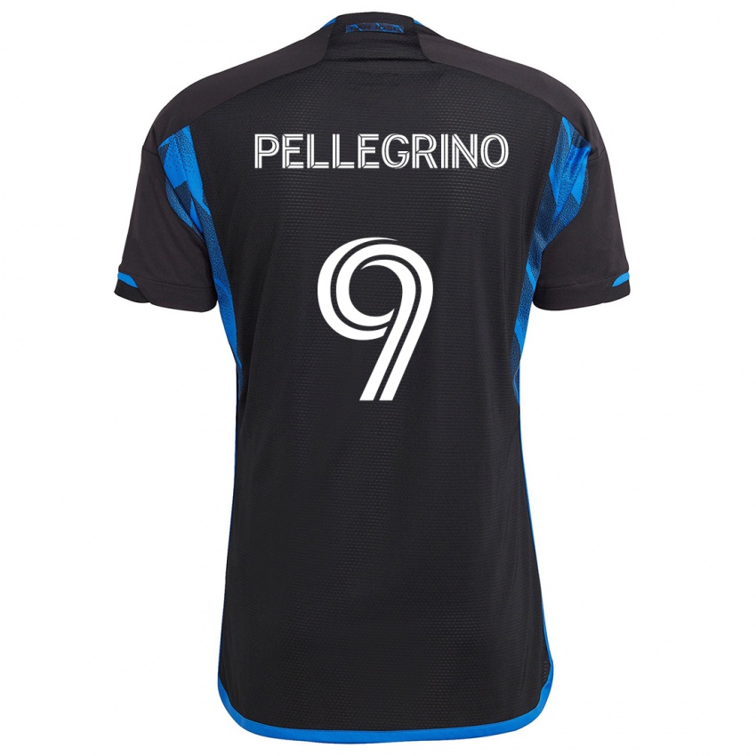 Bambino Maglia Amahl Pellegrino #9 Blu Nero Kit Gara Home 2024/25 Maglietta