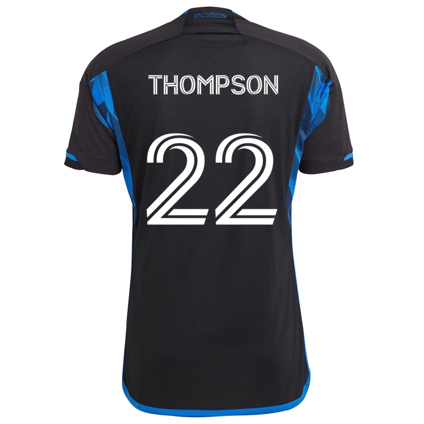 Bambino Maglia Tommy Thompson #22 Blu Nero Kit Gara Home 2024/25 Maglietta