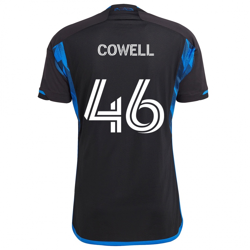 Bambino Maglia Chance Cowell #46 Blu Nero Kit Gara Home 2024/25 Maglietta