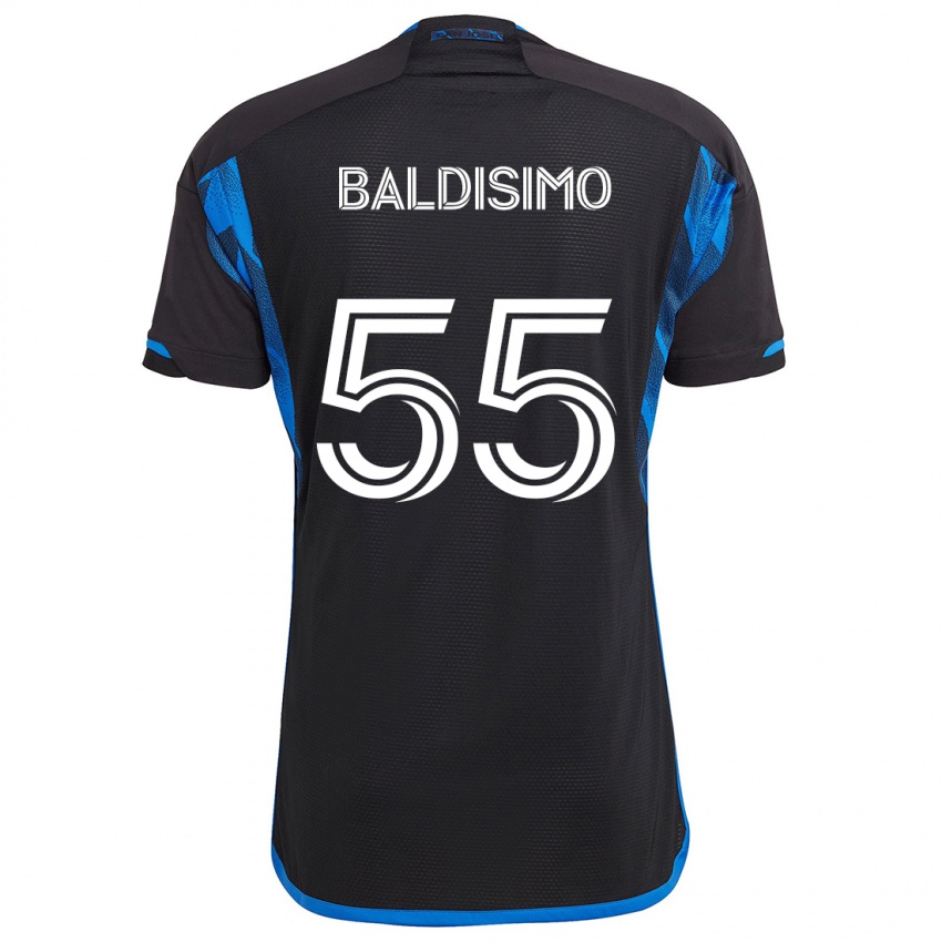 Bambino Maglia Michael Baldisimo #55 Blu Nero Kit Gara Home 2024/25 Maglietta