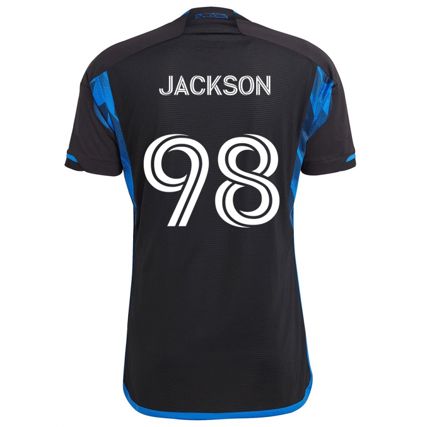 Bambino Maglia Jacob Jackson #98 Blu Nero Kit Gara Home 2024/25 Maglietta