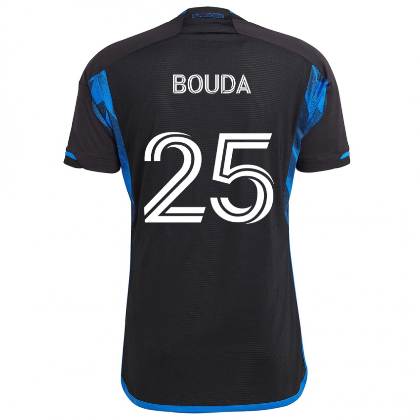 Bambino Maglia Ousseni Bouda #25 Blu Nero Kit Gara Home 2024/25 Maglietta