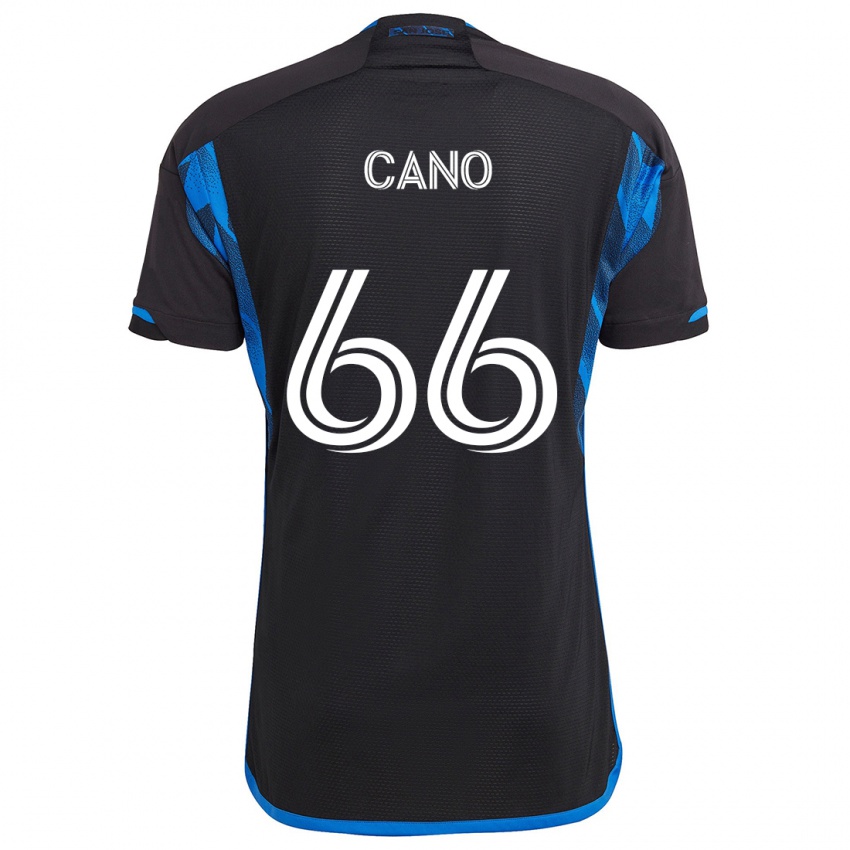 Bambino Maglia Alejandro Cano #66 Blu Nero Kit Gara Home 2024/25 Maglietta