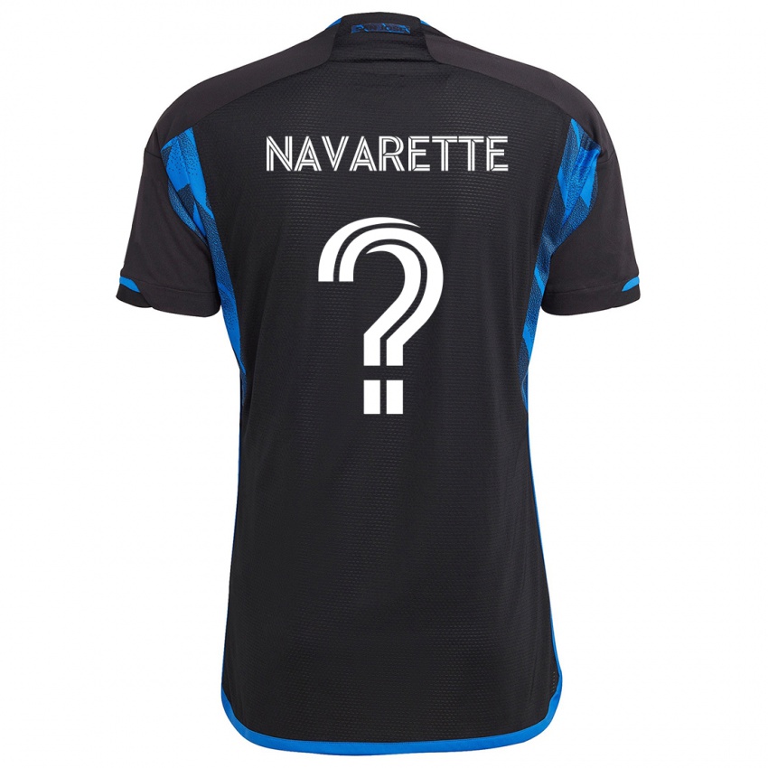 Bambino Maglia Samuel Navarette #0 Blu Nero Kit Gara Home 2024/25 Maglietta