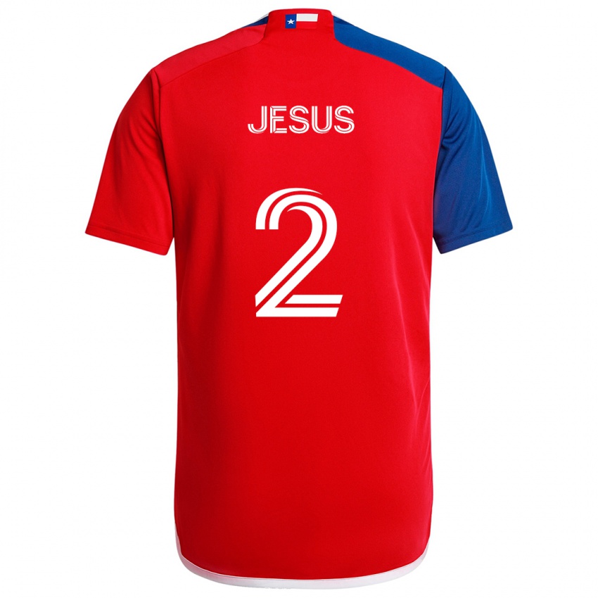 Bambino Maglia Geovane Jesus #2 Blu Rosso Kit Gara Home 2024/25 Maglietta