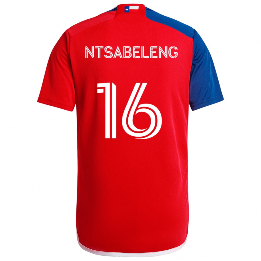 Bambino Maglia Tsiki Ntsabeleng #16 Blu Rosso Kit Gara Home 2024/25 Maglietta