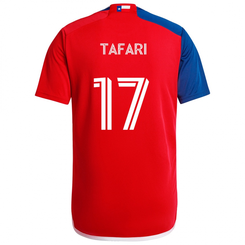 Bambino Maglia Nkosi Tafari #17 Blu Rosso Kit Gara Home 2024/25 Maglietta