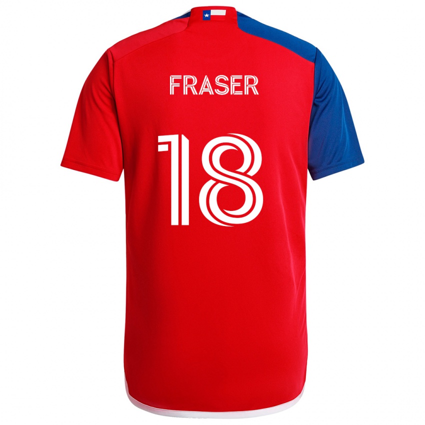 Bambino Maglia Liam Fraser #18 Blu Rosso Kit Gara Home 2024/25 Maglietta