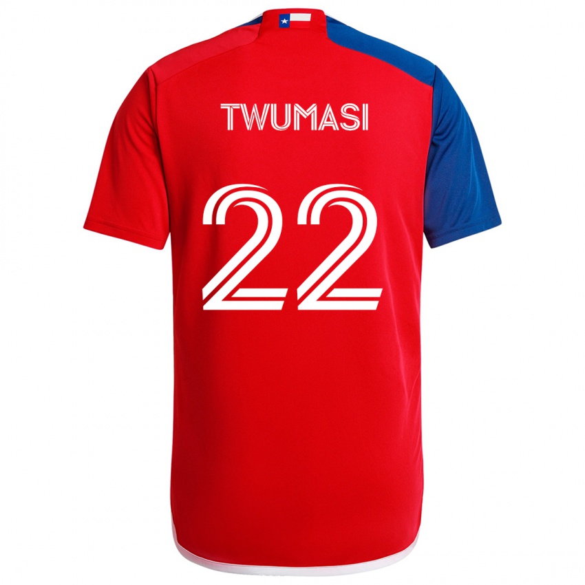 Bambino Maglia Ema Twumasi #22 Blu Rosso Kit Gara Home 2024/25 Maglietta