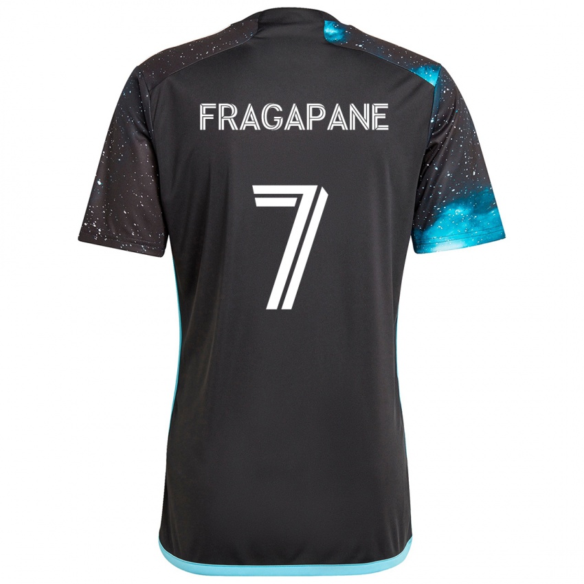 Bambino Maglia Franco Fragapane #7 Nero Blu Kit Gara Home 2024/25 Maglietta