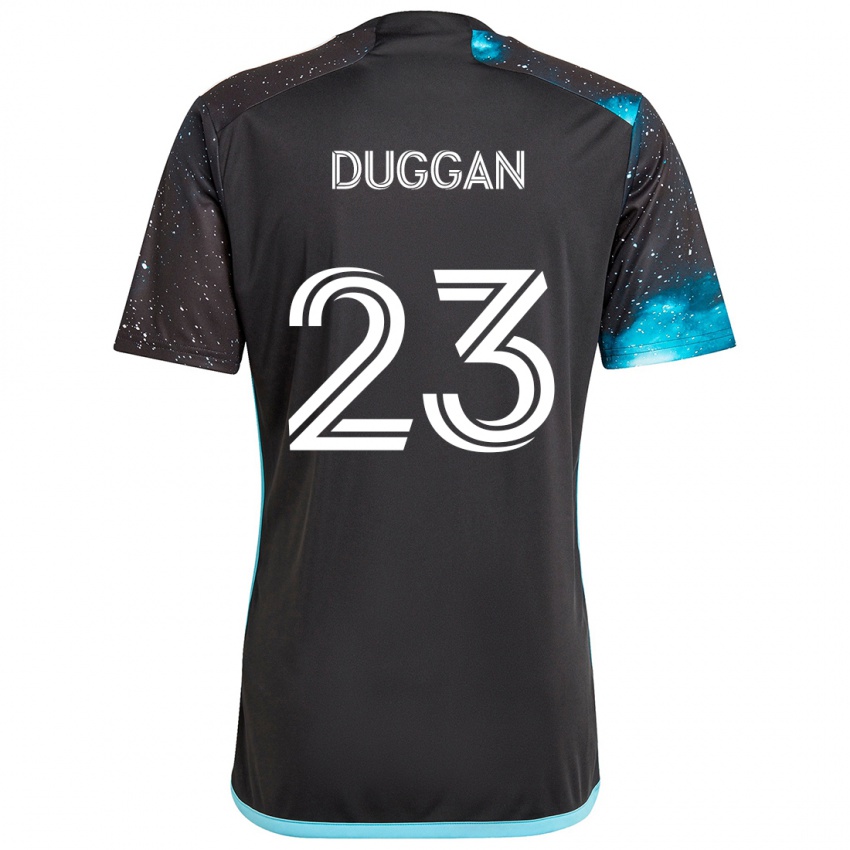 Bambino Maglia Morris Duggan #23 Nero Blu Kit Gara Home 2024/25 Maglietta